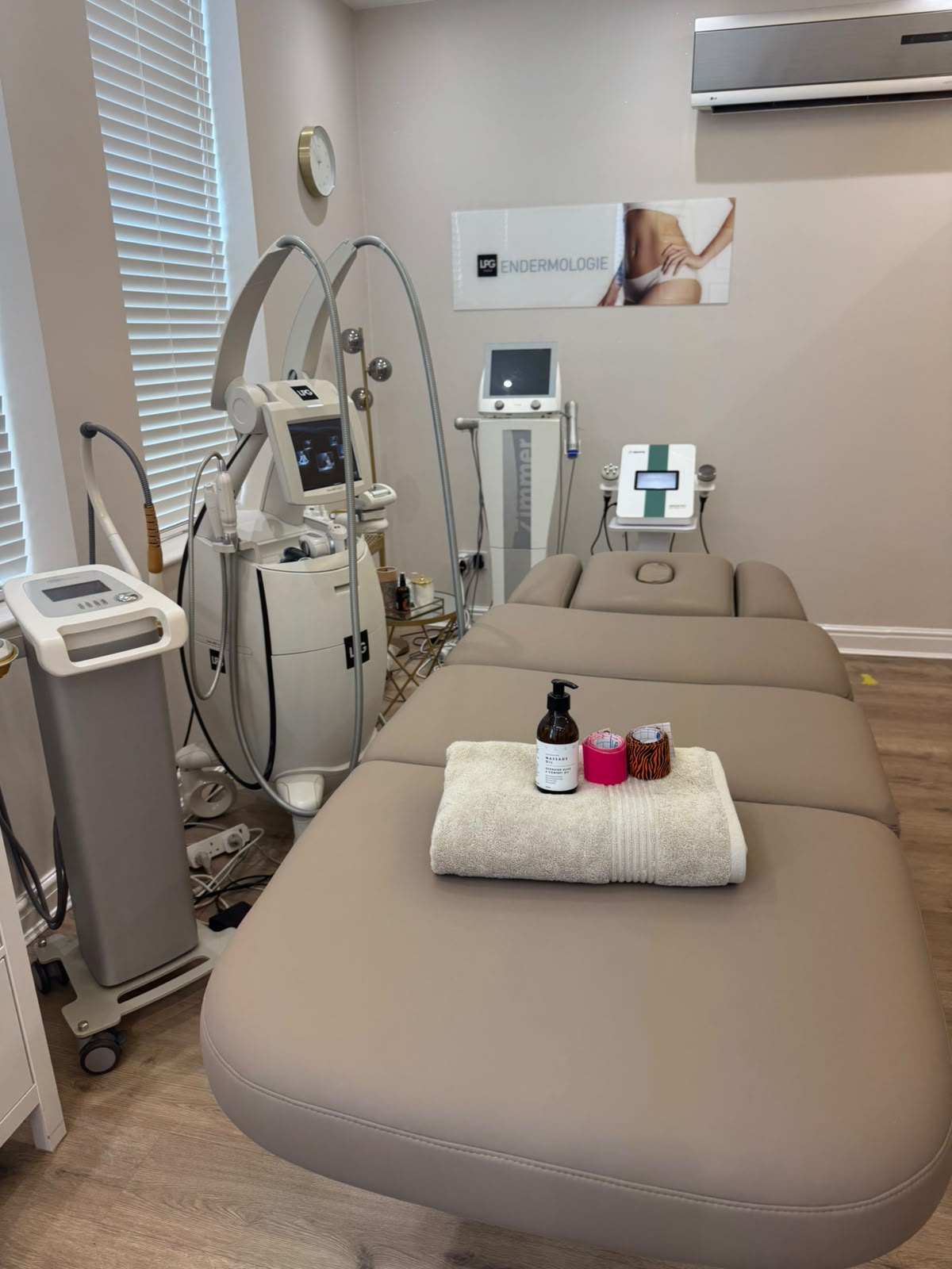MLD treatment setup at Endermika Beauty Studio in Prestwich, Manchester